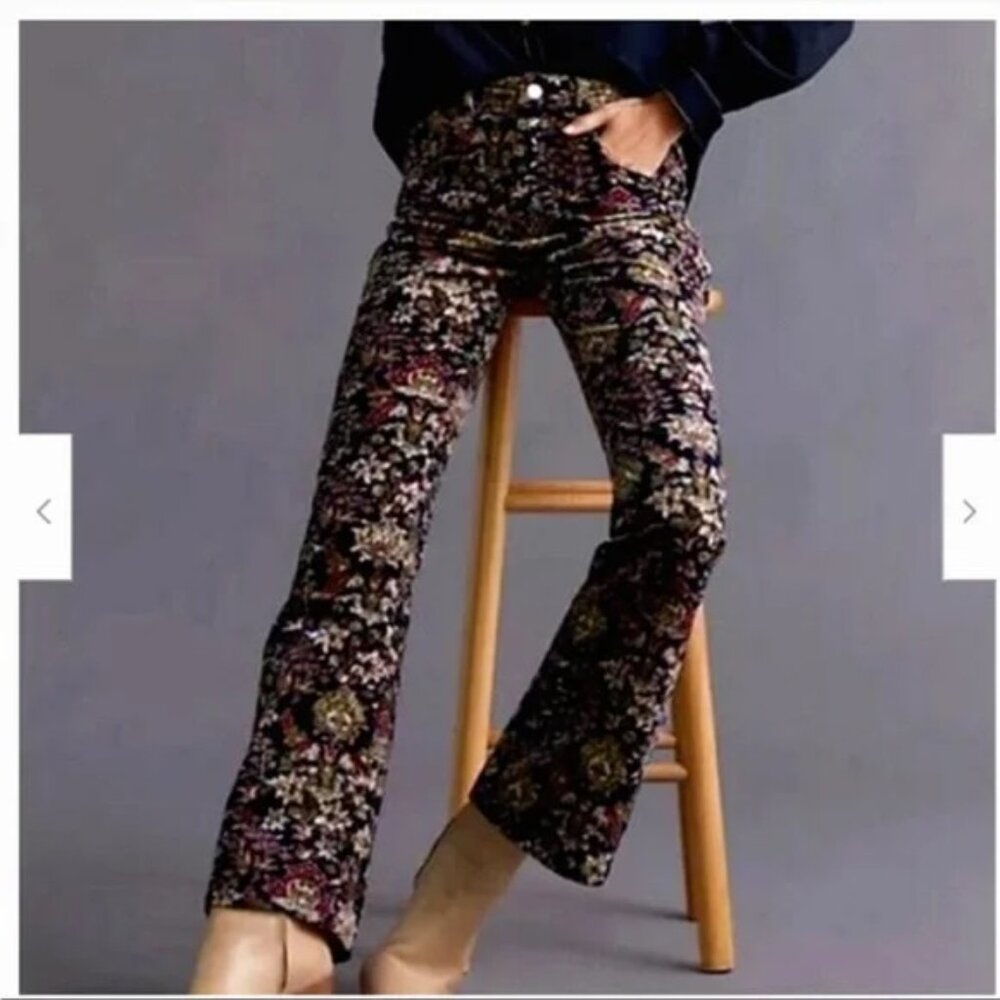 Anthropologie Pilcro The Icon Corduroy Flare Size 29